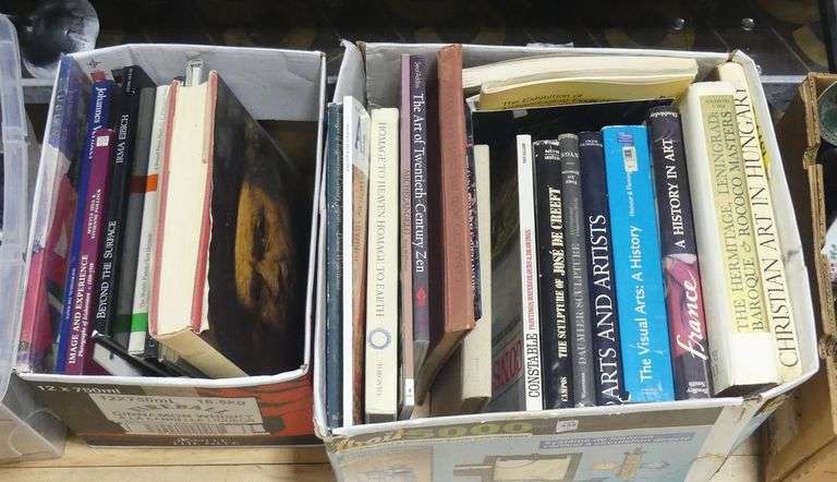 TWO BOX LOTS OF ART RELATED BOOKS