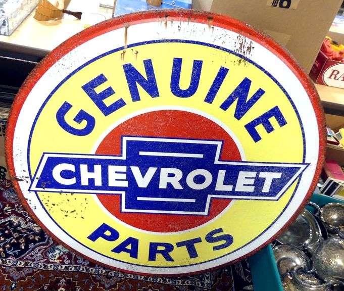 FIVE LARGE MODERN METAL SIGNS