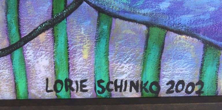 LARGE SCALE LORIE SCHINKO OIL ON CANVAS
