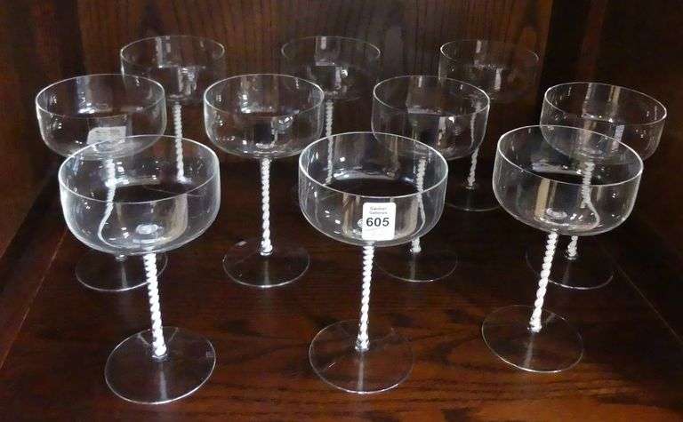 SET OF MCM COUPE/CHAMPAGNE GLASSES