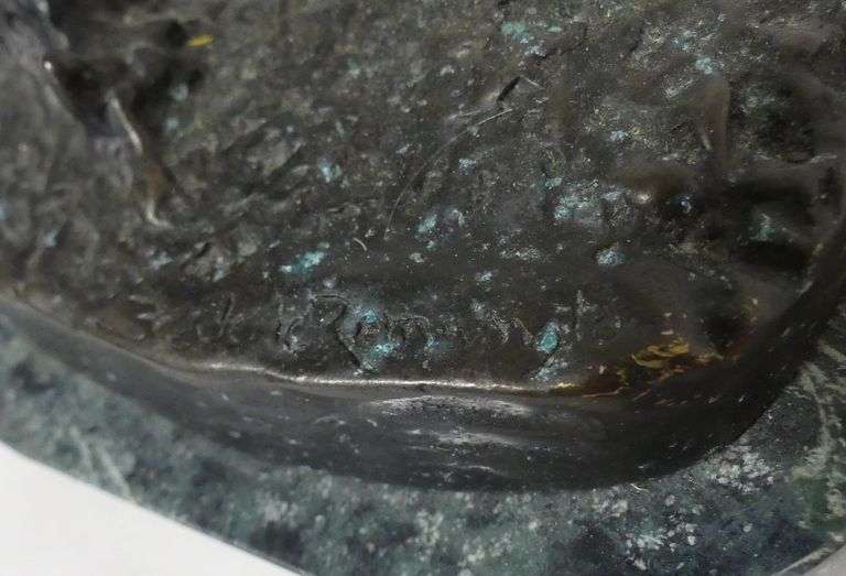 SMALL REMINGTON RE-CAST BRONZE