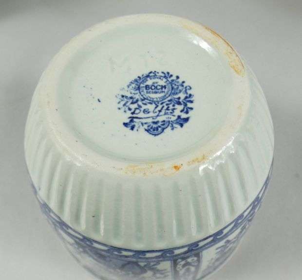 5 SMALL DELFTS JARDINIERES