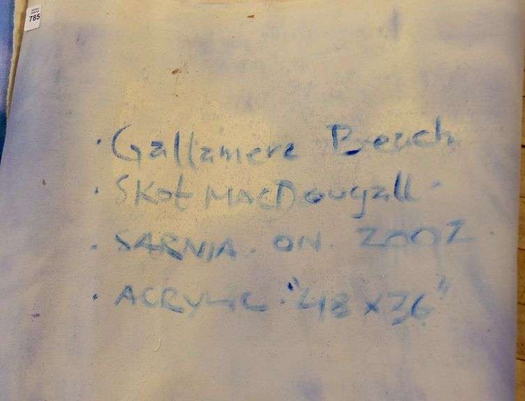 LARGE OIL ON CANVAS BY SKOT MACDOUGALL