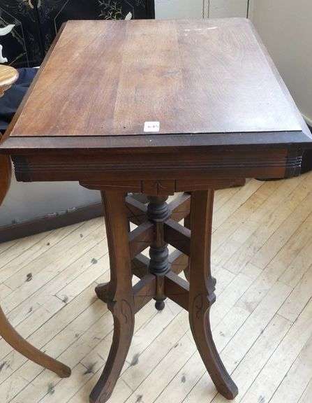 TWO ANTIQUE PLANT STANDS