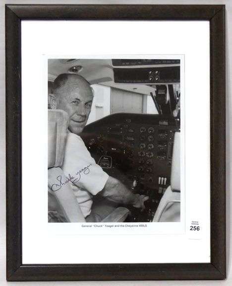 AUTOGRAPHED GENERAL CHARLES "CHUCK" YEAGER PHOTO