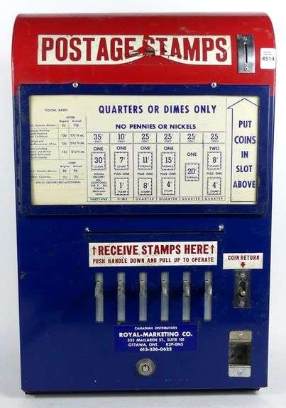 VINTAGE POSTAGE STAMP DISPENSER