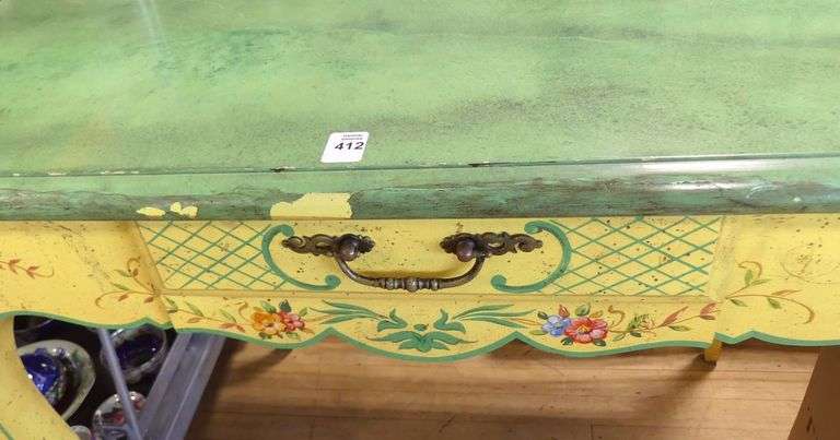 PAINTED LADIES' WORK TABLE