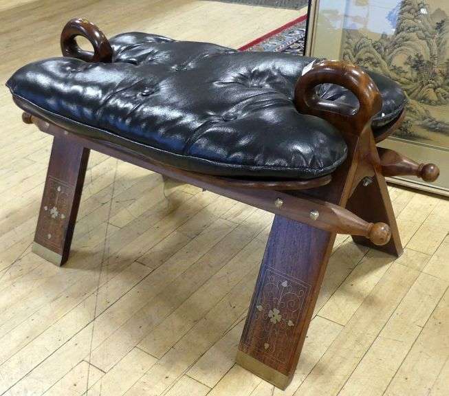 CAMEL SADDLE FOOTSTOOL