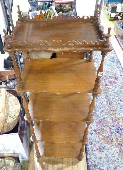 WALNUT WHAT-NOT STAND