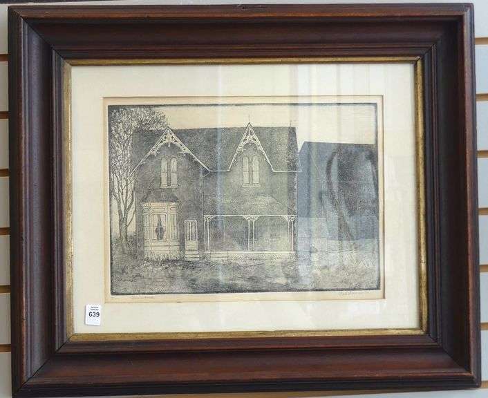 FRAMED ROBERT PATTERSON ETCHING