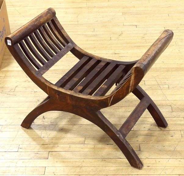 WOODEN CAVALRY BENCH