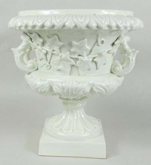 FAIENCE URN OR PLANTER