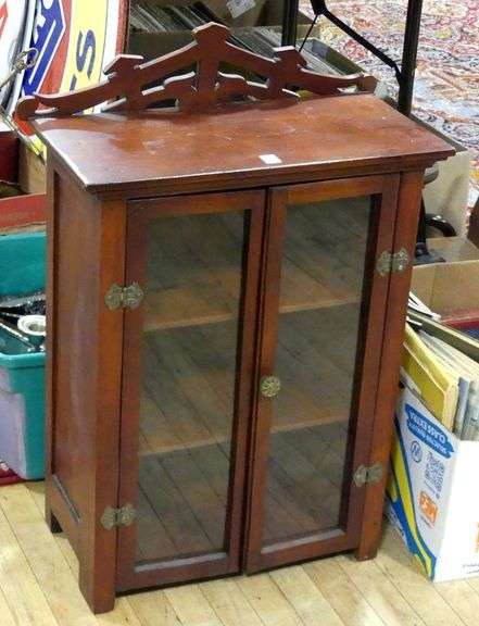 DIMINUTIVE TABLE TOP CABINET