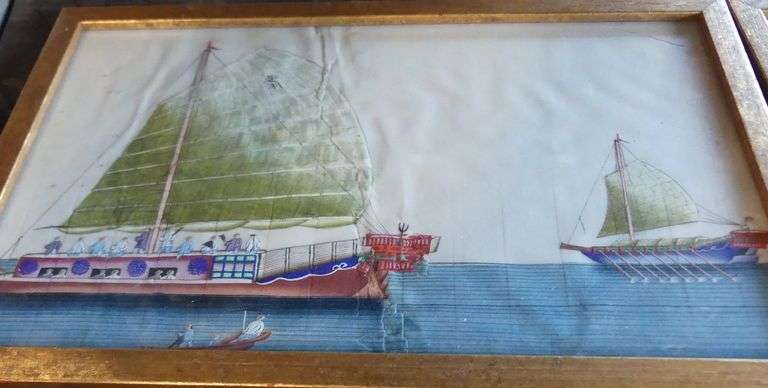 FIVE FRAMED CHINESE WATERCOLOURS