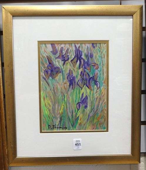 TWO OIL PAINTINGS AND WATERCOLOUR