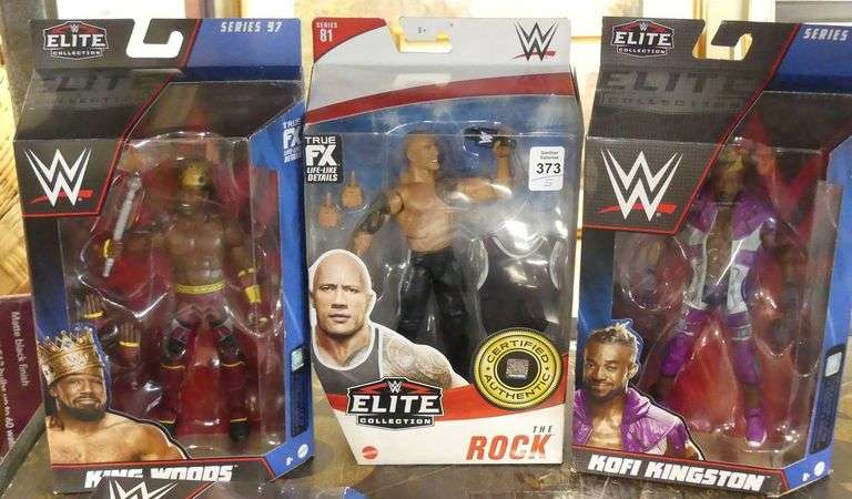 FIVE MATTEL WWE "ELITE" ACTION FIGURES