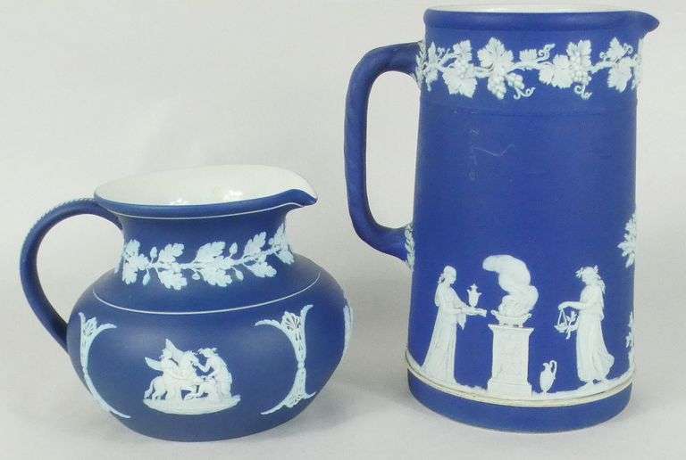 TWO WEDGWOOD PITCHERS