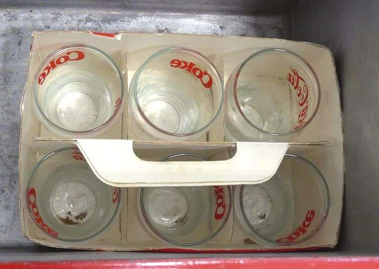 COCA-COLA COOLER WITH CONTENTS
