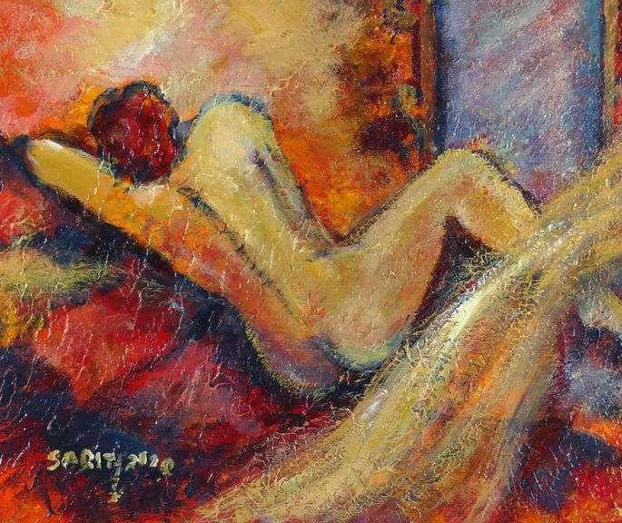 MODERN FIGURAL SCHOOL OIL