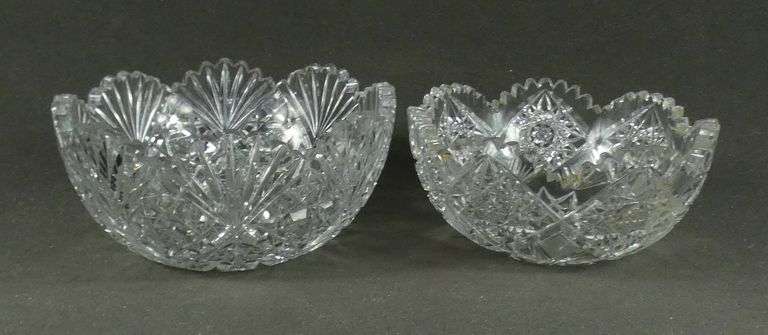 FOUR PIECES HAND-CUT CRYSTAL