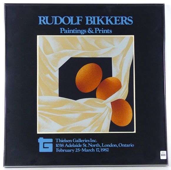 RUDOLF BIKKERS EXHIBITION POSTER