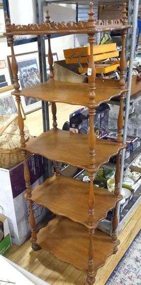 WALNUT WHAT-NOT STAND