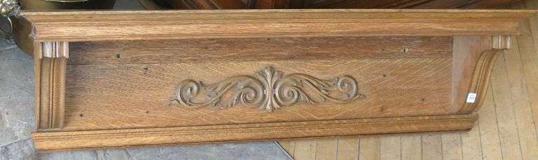 ANTIQUE OAK WALL SHELF