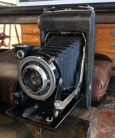 FOUR ANTIQUE BELLOWS CAMERAS