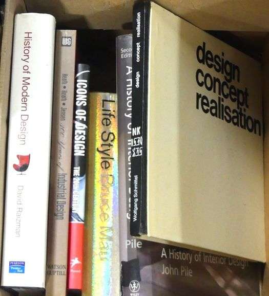 SIX INTERIOR DESIGN BOOKS