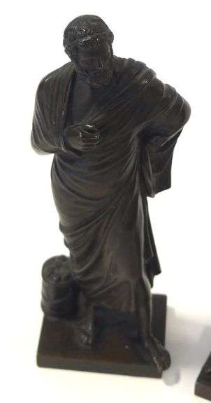 PAIR OF 19TH CENTURY FRENCH BRONZE CABINET FIGURES