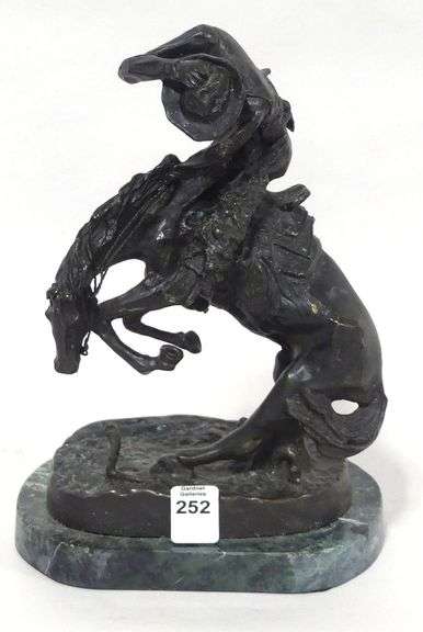 SMALL REMINGTON RE-CAST BRONZE