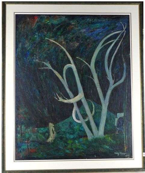 LARGE OIL BY HENRY HOENIGAN