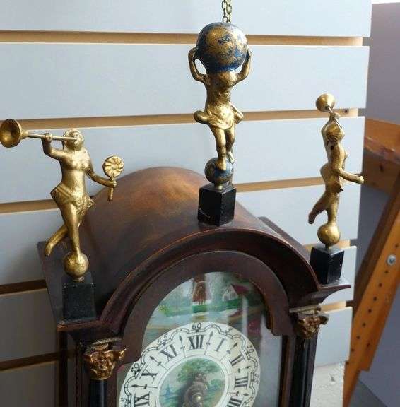 TWO DUTCH STYLE WALL CLOCKS