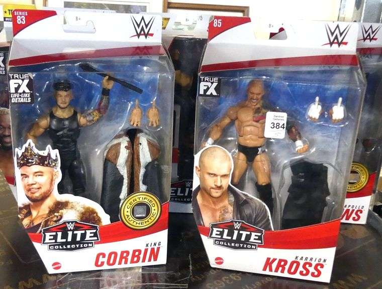 FIVE MATTEL WWE "ELITE" ACTION FIGURES