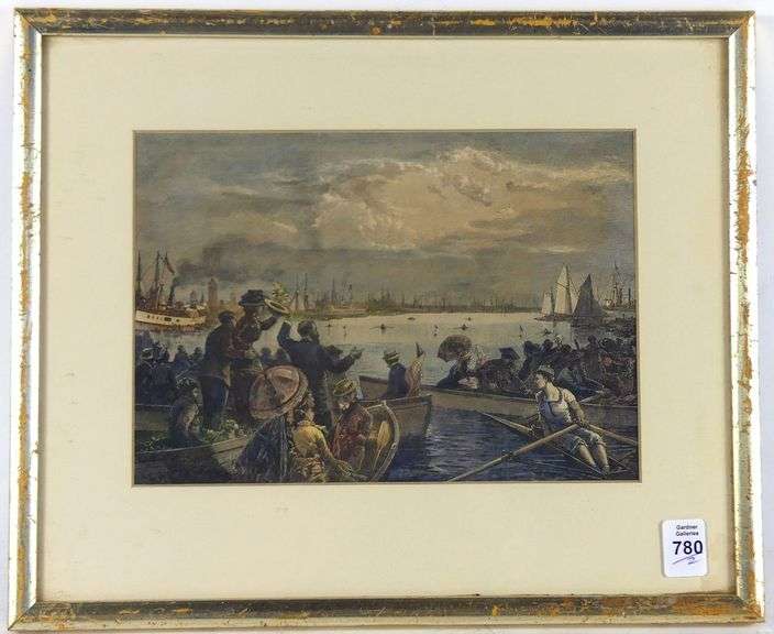 ANTIQUE ENGRAVING & GLEN LOATES PRINT