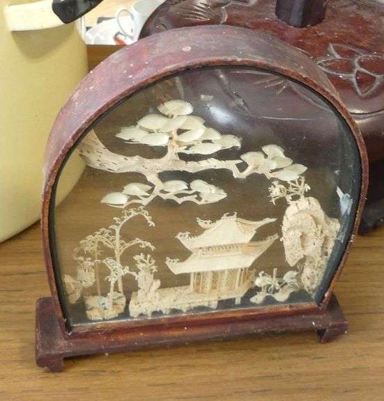 TWO SHADOWBOX DISPLAYS AND STAND