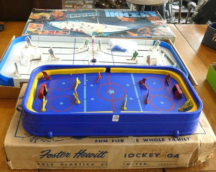 TWO VINTAGE TABLE HOCKEY GAMES