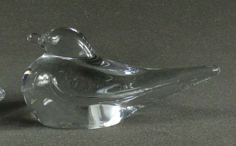 2 DAUM CRYSTAL FIGURINES