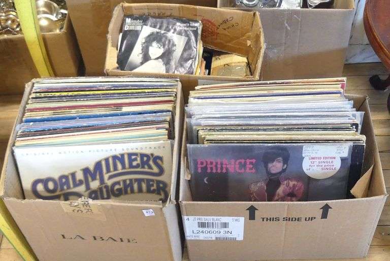 THREE BOX LOTS OF RECORDS