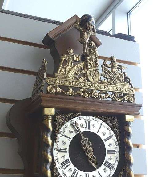 TWO DUTCH STYLE WALL CLOCKS