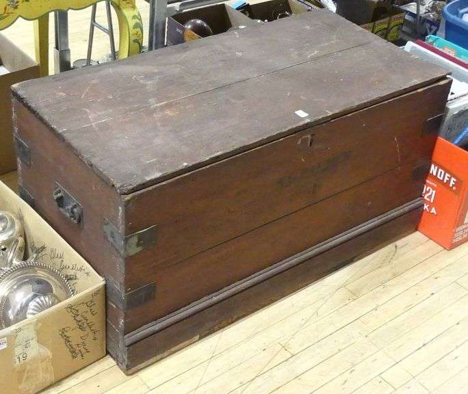 ANTIQUE PINE TOOL CHEST