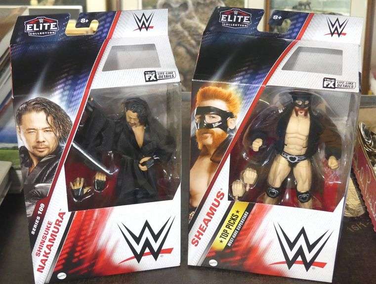 FIVE MATTEL WWE ACTION FIGURES