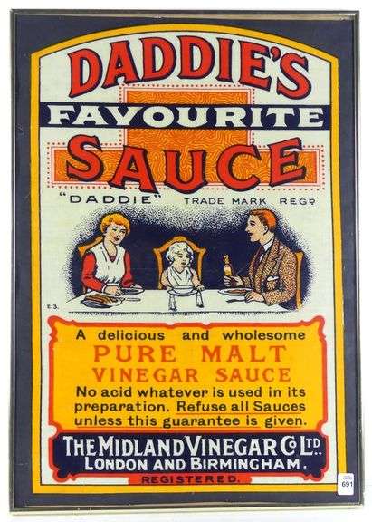 VINTAGE BRITISH ADVERTISING SIGN