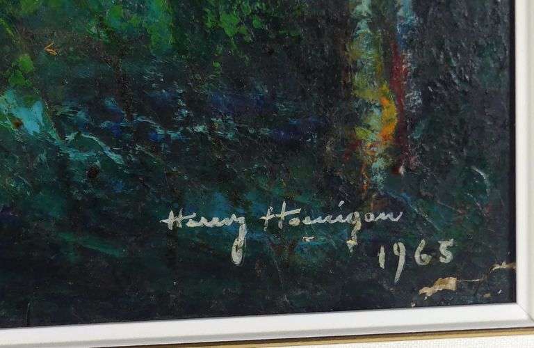 LARGE OIL BY HENRY HOENIGAN