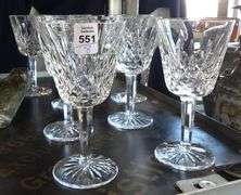 EIGHT WATERFORD "LISMORE" CLARET WINES