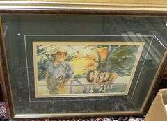 TWO OILS, PASTEL AND WATERCOLOUR