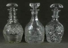 5 CRYSTAL DECANTERS