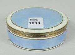 ASPREY SILVER & ENAMEL DRESSER BOX