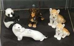 FIVE LOMONSOV FIGURINES