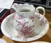 WASH SET, CHAMBER POT AND MIXING BOWL